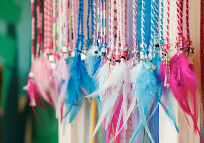 Ibiza Hairwraps & Tatouages ​​pailletés